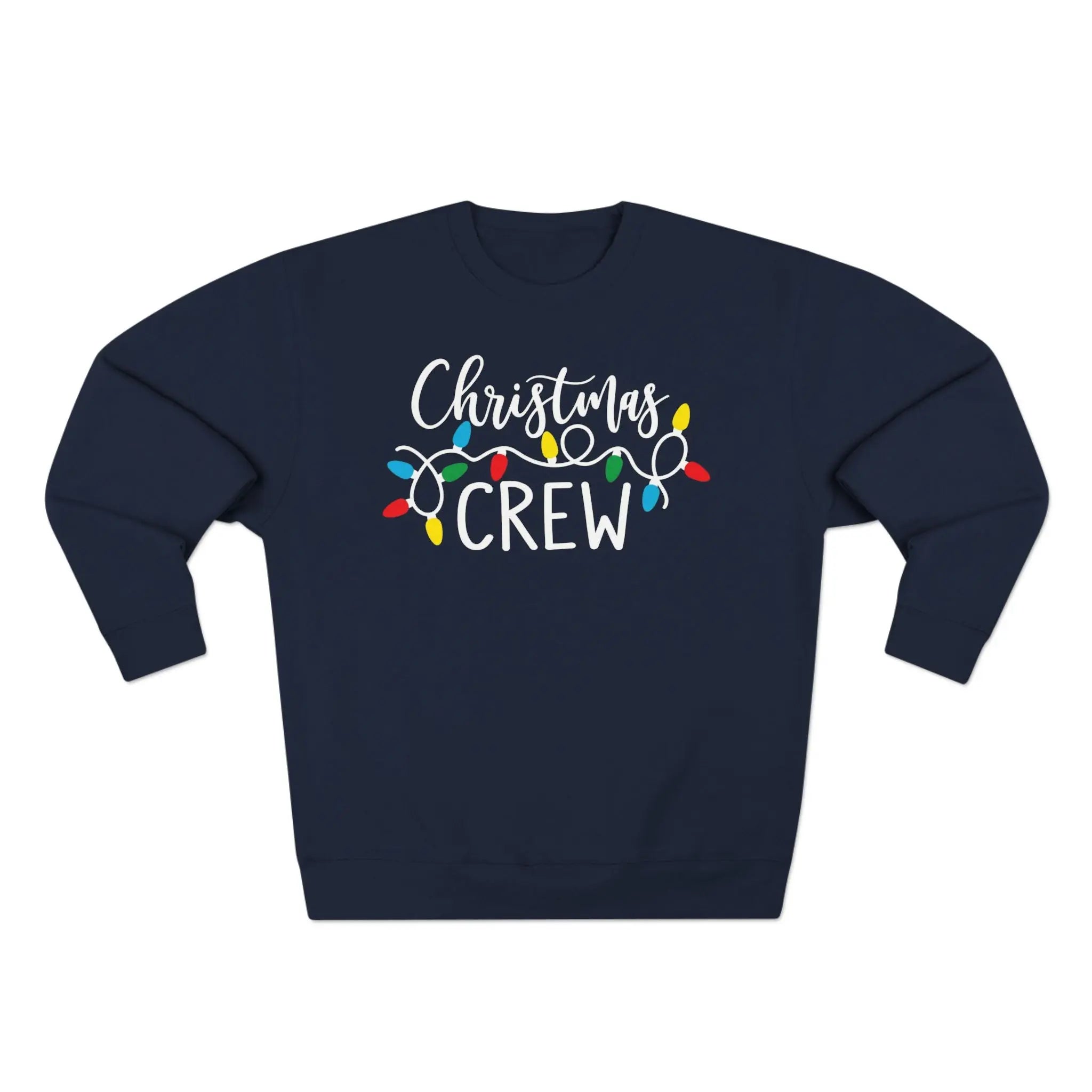 Christmas Crew Sweatshirt — Holiday Lights Graphic Crewneck - BrownBubble
