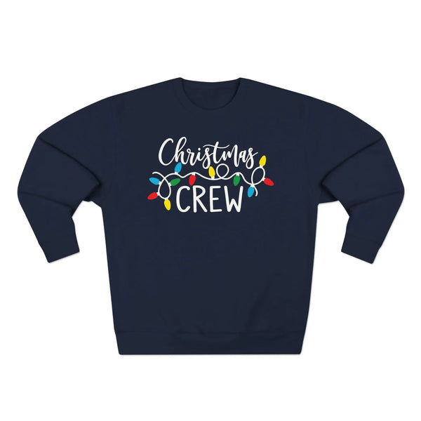 Christmas Crew Sweatshirt — Holiday Lights Graphic Crewneck