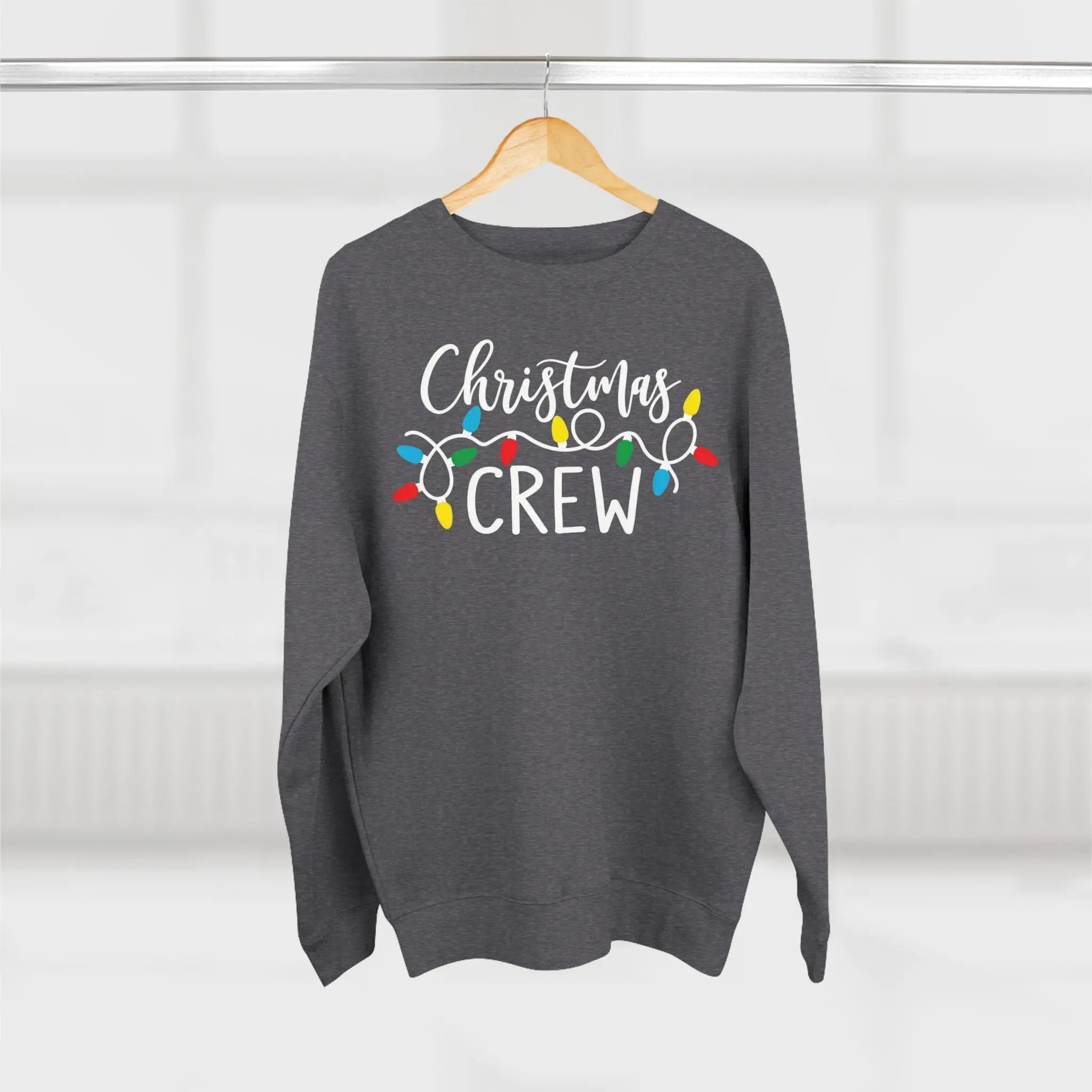 Christmas Crew Sweatshirt — Holiday Lights Graphic Crewneck - BrownBubble