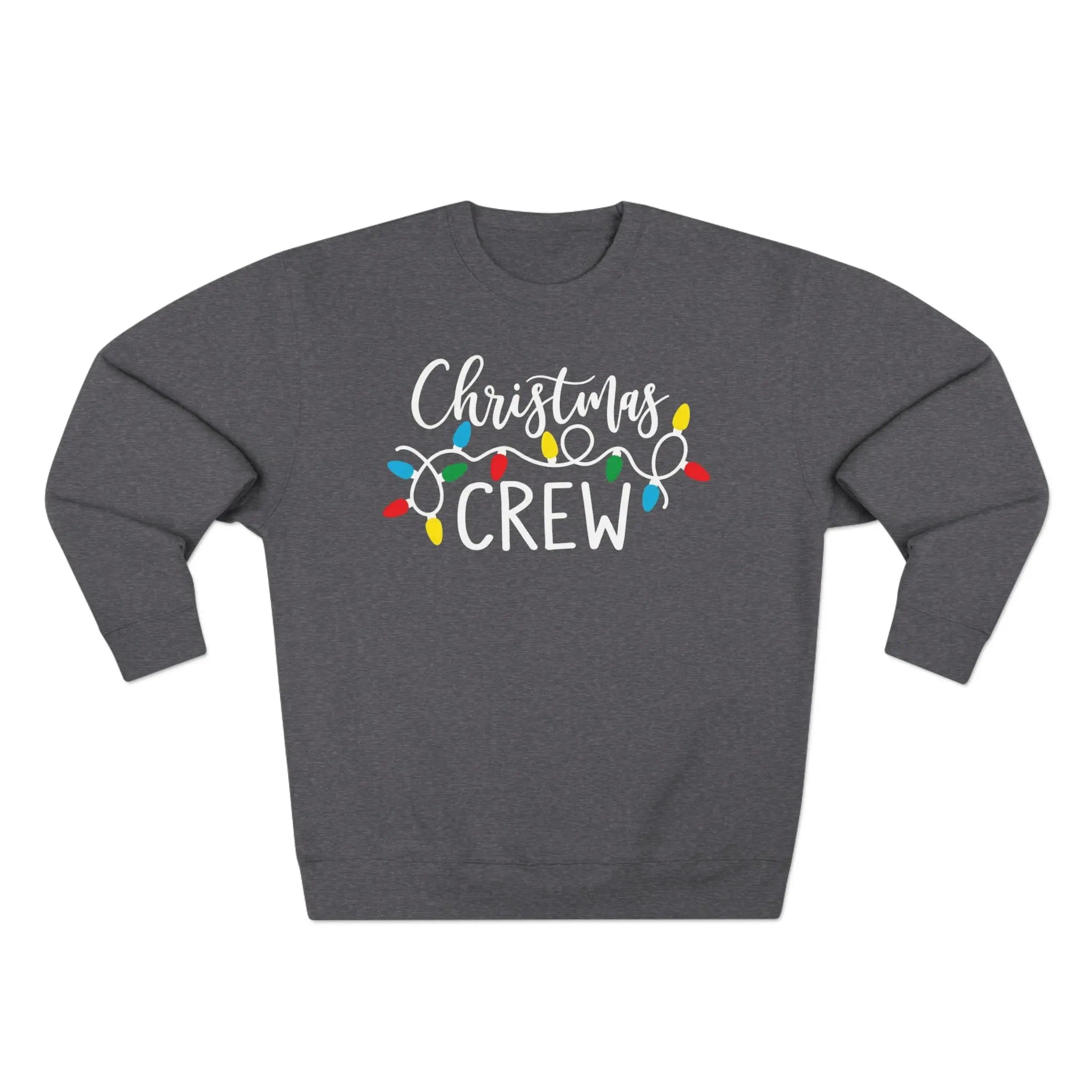 Christmas Crew Sweatshirt — Holiday Lights Graphic Crewneck - BrownBubble