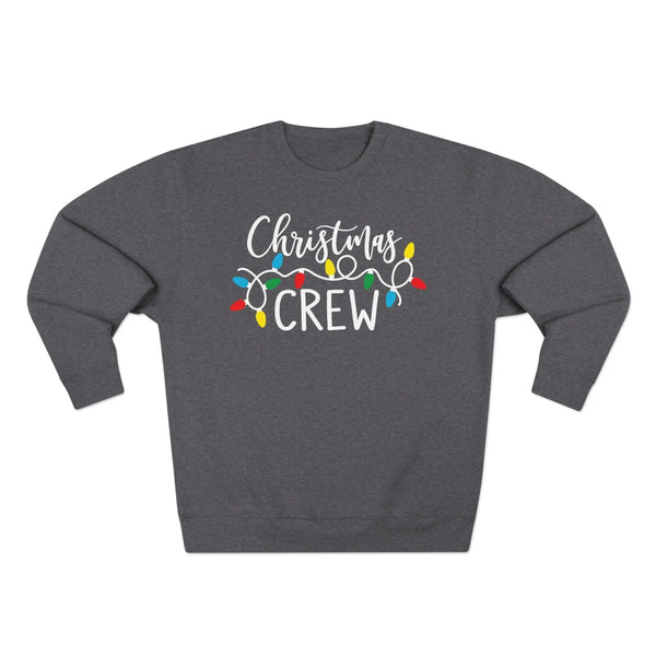 Christmas Crew Sweatshirt — Holiday Lights Graphic Crewneck