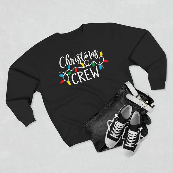 Christmas Crew Sweatshirt — Holiday Lights Graphic Crewneck