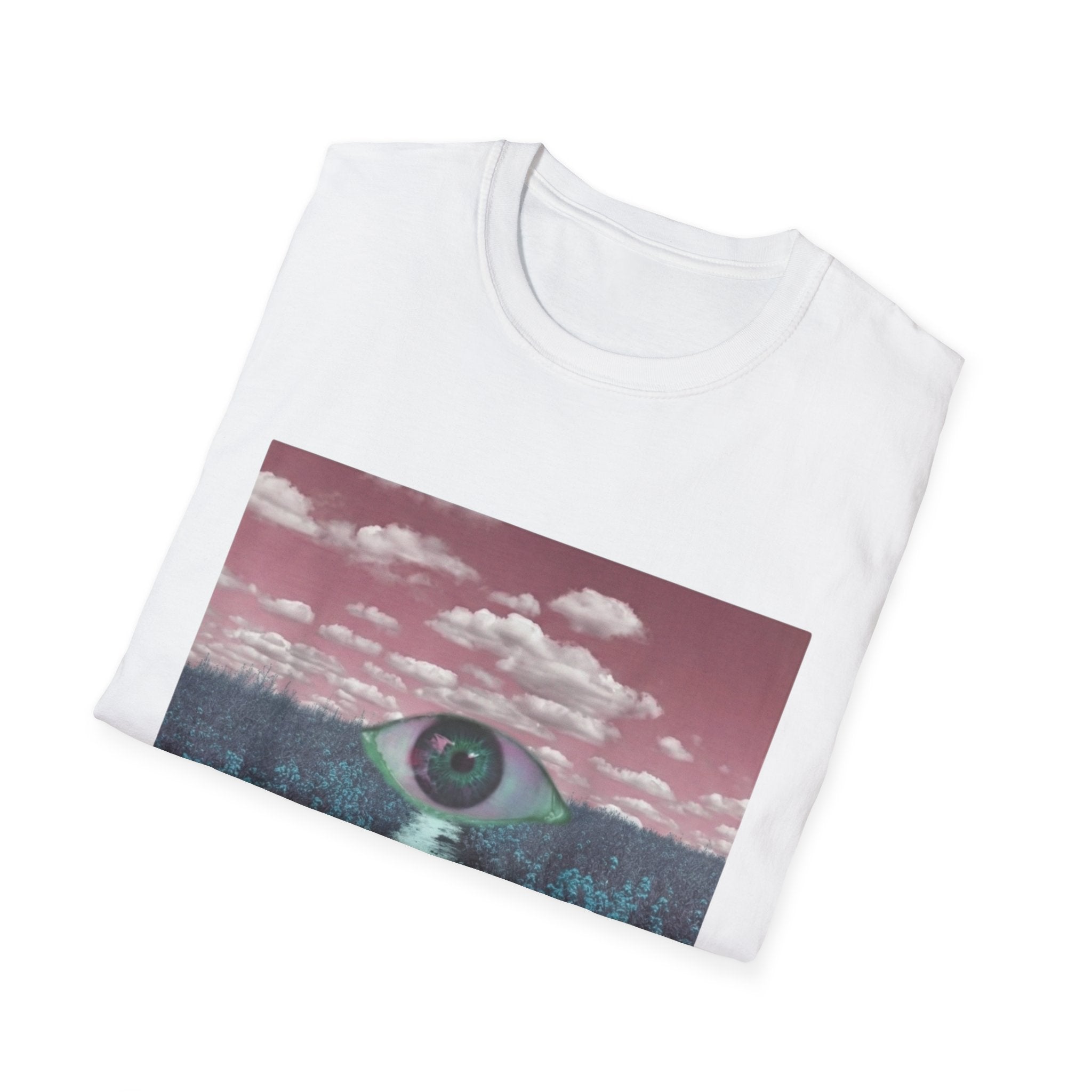 Dreamcore Eye Graphic Tee - Weirdcore Surreal Aesthetic Shirt - Biblically Accurate Angel Style Top - BrownBubble