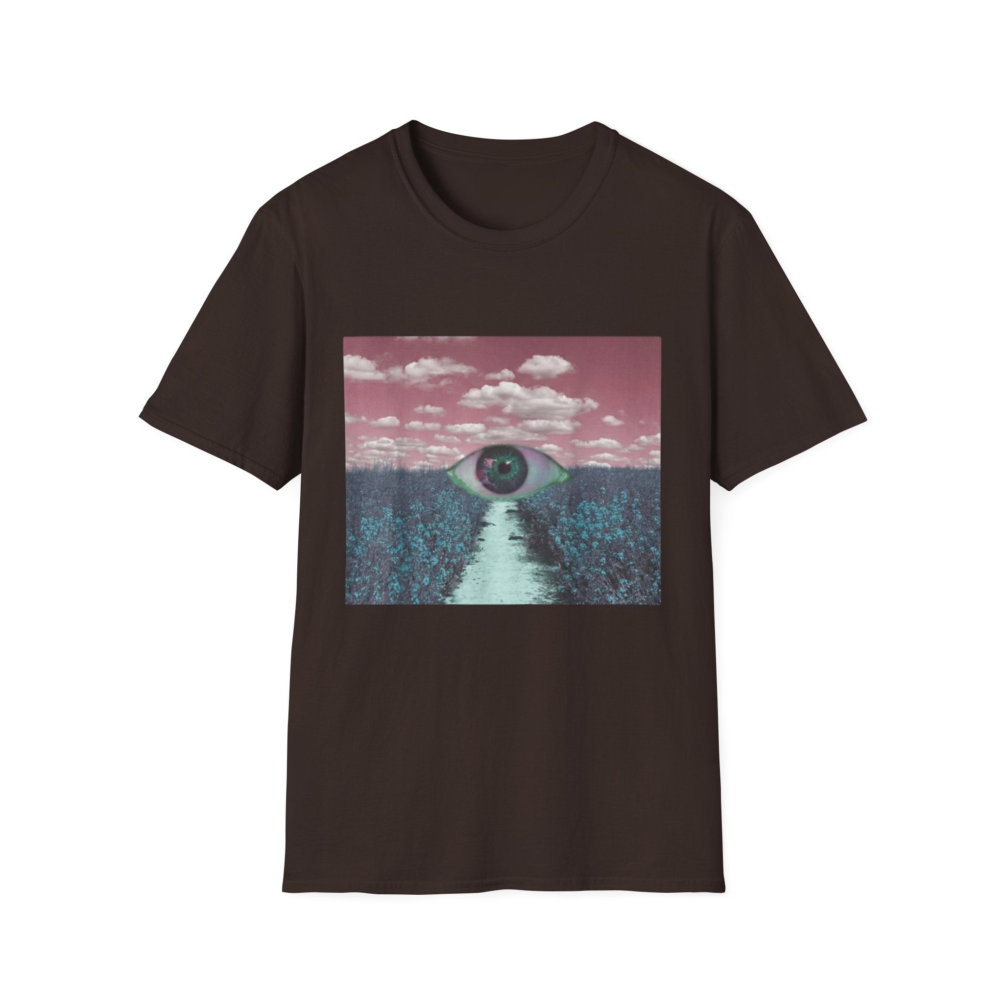 Dreamcore Eye Graphic Tee - Weirdcore Surreal Aesthetic Shirt - Biblically Accurate Angel Style Top - BrownBubble