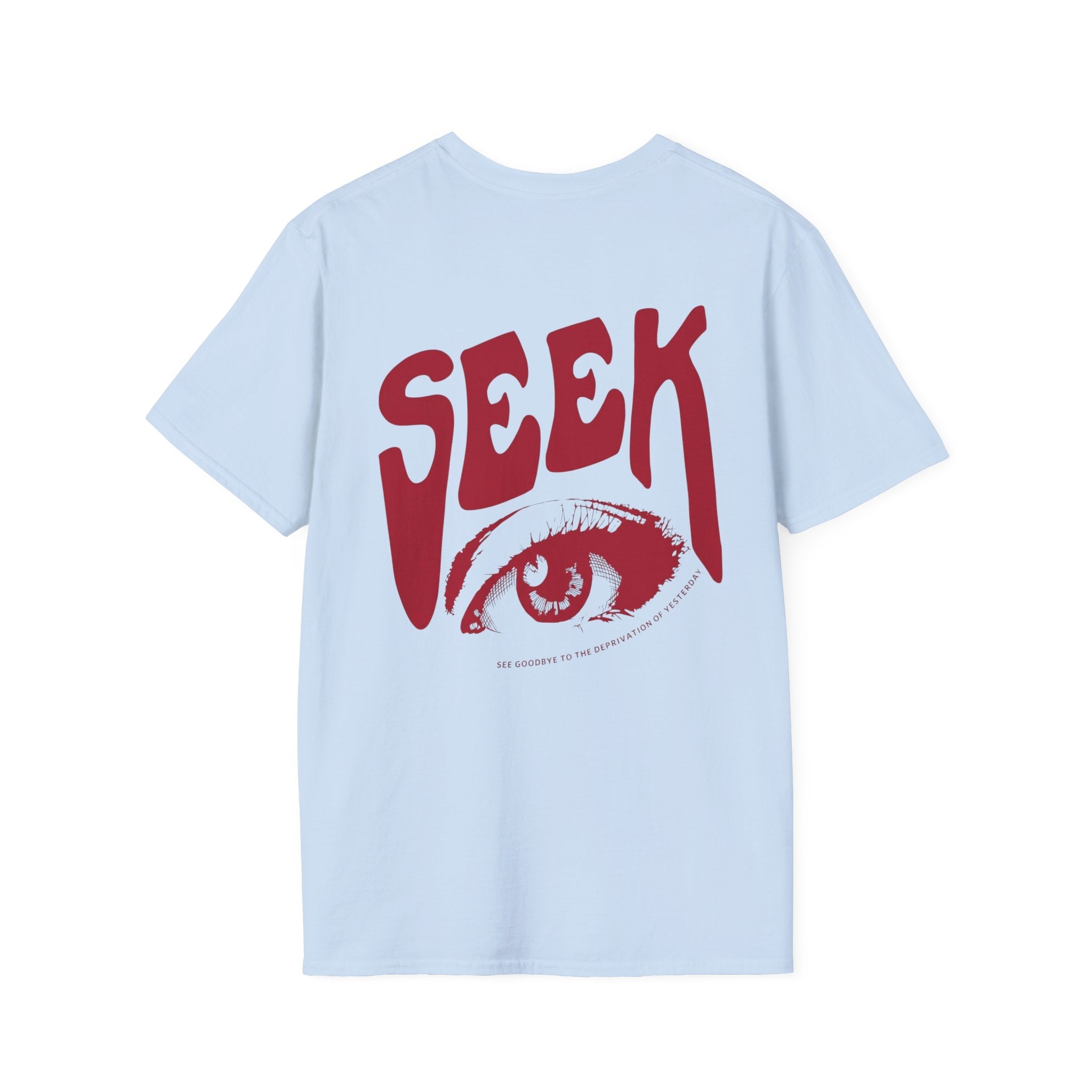 SEEK Eye Graphic T-Shirt — Vintage Psychedelic Retro Design - BrownBubble